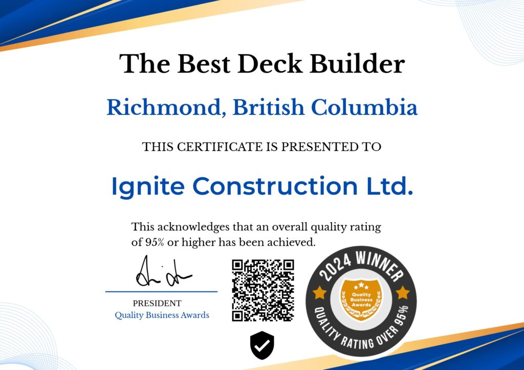 Digital Certificate - Ignite Construction Ltd.