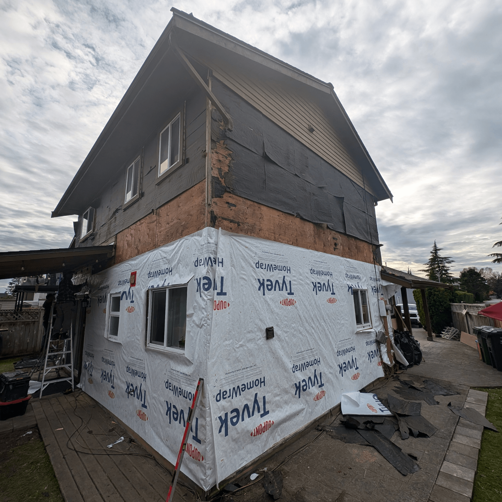 Vapor barrier installation for moisture control