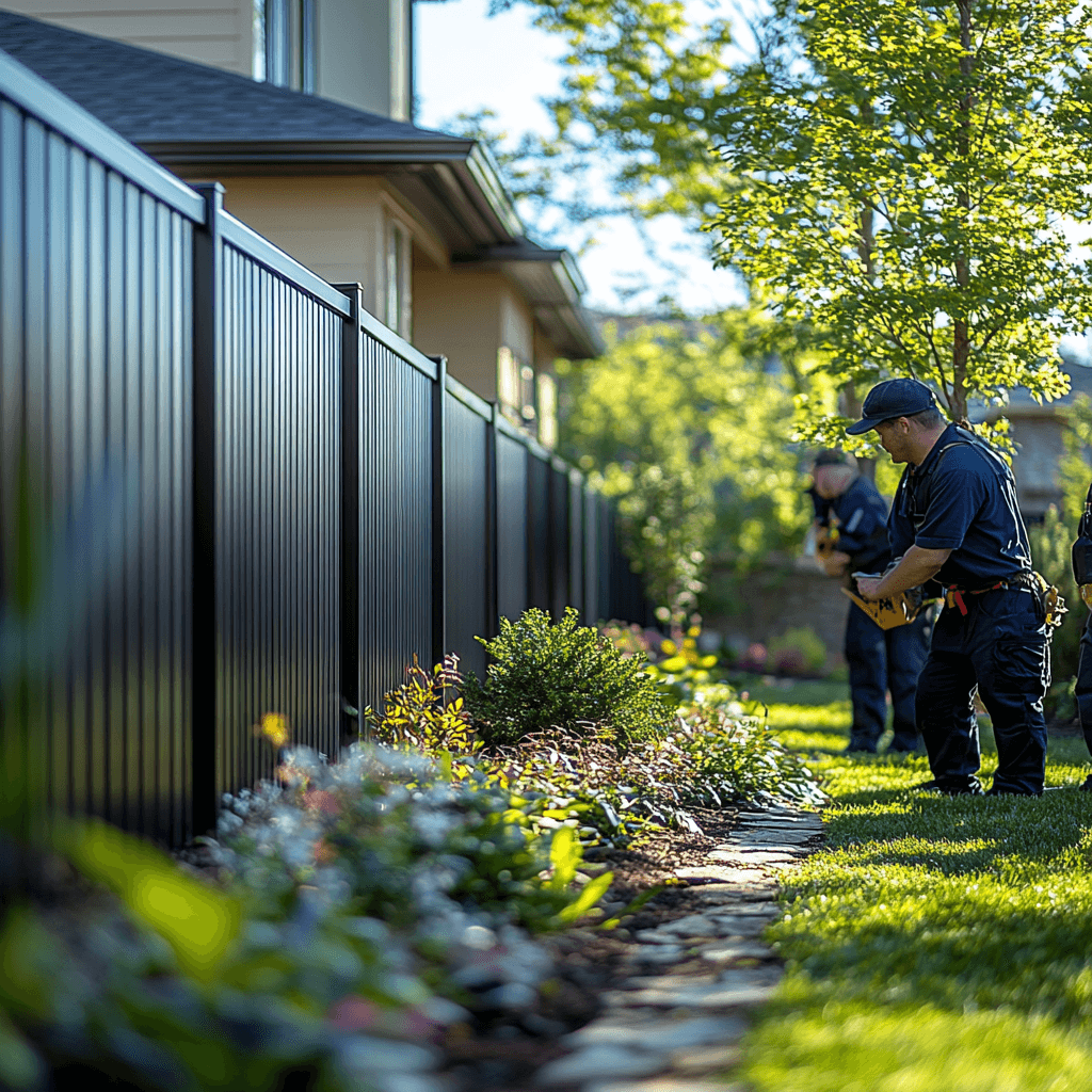 aluminum fence installation