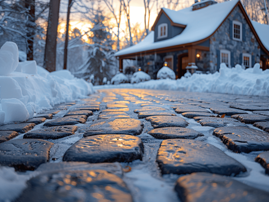 concrete heated driveway